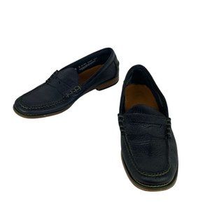 Bass Weejuns Ethan Penny Loafers Black Pebbled Leather Men's Dress Shoes 9.5 D